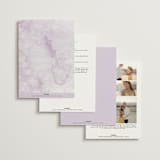 "Garden Stroll" - Wedding Invitations in Lilac by Creo Study - Back of Card Options