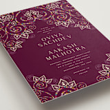 "Henna" - Wedding Invitations in Mixed Berry by fatfatin - Detail