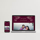 "Henna" - Wedding Invitations in Mixed Berry by fatfatin - FREE Wedding Website