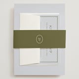 "callum" - Wedding Invitations in Lavender by Ellen Schlegelmilch - Assembled with Belly Band