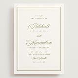 "museo" - Wedding Invitations in Olive by Ellen Schlegelmilch - Front