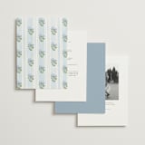 "Coastal crest" - Wedding Invitations in Ocean by Creo Study - Back of Card Options
