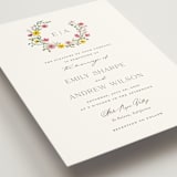 "Wildflower wreath" - Wedding Invitations in Peony by Yaling Hou Suzuki - Detail
