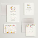 "Wildflower wreath" - Wedding Invitations in Peony by Yaling Hou Suzuki - Invitation Suite