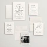 "Grand Scale" - Wedding Invitations in Caviar by Olivia Raufman - Invitation Suite