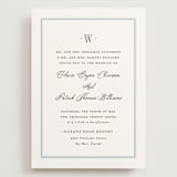 "Dotted Classic" - Wedding Invitations in Hydrangea by Carolyn MacLaren - Front