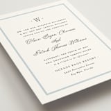 "Dotted Classic" - Wedding Invitations in Hydrangea by Carolyn MacLaren - Detail