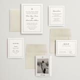 "Dotted Classic" - Wedding Invitations in Hydrangea by Carolyn MacLaren - Invitation Suite