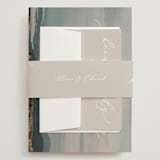 "So Inlove" - Wedding Invitations in Cloud by Jhudy - Assembled with Belly Band