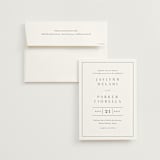 "Warm affection" - Wedding Invitations in Cotton by Stacey Meacham - Invitation with Envelope