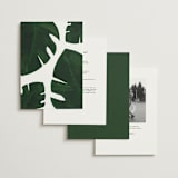 "Palm" - Wedding Invitations in Classic Palm by Kaydi Bishop - Back of Card Options