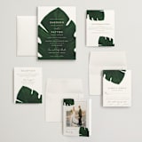 "Palm" - Wedding Invitations in Classic Palm by Kaydi Bishop - Invitation Suite