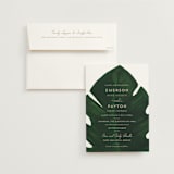 "Palm" - Wedding Invitations in Classic Palm by Kaydi Bishop - Invitation with Envelope