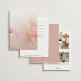 "Delicate brushstrokes" - Wedding Invitations in Blush by Lucrecia Caporale - Back of Card Options