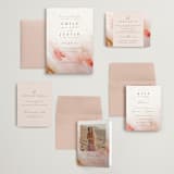 "Delicate brushstrokes" - Wedding Invitations in Blush by Lucrecia Caporale - Invitation Suite