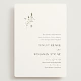 "Gentle Whisper" - Wedding Invitations in Cotton by Jennifer Postorino - Front