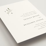 "Gentle Whisper" - Wedding Invitations in Cotton by Jennifer Postorino - Detail