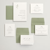 "Gentle Whisper" - Wedding Invitations in Cotton by Jennifer Postorino - Invitation Suite
