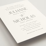 "Bold Elegance" - Wedding Invitations in Snow by Katherine Moynagh - Detail