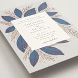 "Bouquet" - Wedding Invitations in Cobalt by Jen Owens - Detail
