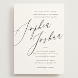"Crescendo" - Wedding Invitations in Snow by Griffinbell Paper Co. - Front