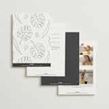"Crescendo" - Wedding Invitations in Snow by Griffinbell Paper Co. - Back of Card Options