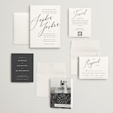 "Crescendo" - Wedding Invitations in Snow by Griffinbell Paper Co. - Invitation Suite