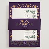 "Disney's Tangled Lanterns" - Wedding Invitations in Twilight by Simona Camp - Assembled with Belly Band