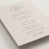 "Wine Label" - Wedding Invitations in Stone by Owl and Toad - Detail