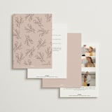 "Delicate monogram" - Wedding Invitations in Blush by Lucrecia Caporale - Back of Card Options