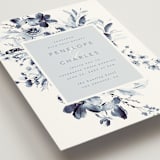 "Love Story" - Wedding Invitations in Indigo by Leah Bisch - Detail