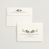 "Vintage Print" - Wedding Invitations in Licorice by GeekInk Design - FREE Recipient Addressing