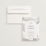 "Forever" - Wedding Invitations in Ink by Blustery August - Invitation with Envelope