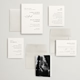 "graceful" - Wedding Invitations in Onyx by Jennifer Postorino - Invitation Suite