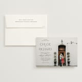"Boutique" - Wedding Invitations in Noir by Eric Clegg - Invitation with Envelope