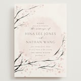 "Cherry Blossoms" - Wedding Invitations in Cherry Blossom by Stephanie Hawkes - Front
