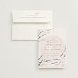 "Cherry Blossoms" - Wedding Invitations in Cherry Blossom by Stephanie Hawkes - Invitation with Envelope