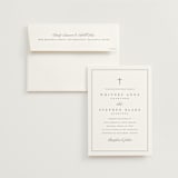 "Crawford" - Wedding Invitations in Ivory by Amy Kross - Invitation with Envelope