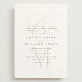 "Conley" - Wedding Invitations in Leaf by Kristie Kern - Front