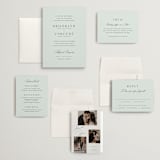 "Merryvale" - Wedding Invitations in Sky by Kelly Schmidt - Invitation Suite