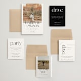 "Photographie" - Wedding Invitations in Noir by Christie Garcia - Invitation Suite