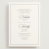 "Sincerity" - Wedding Invitations in Noir by Kimberly FitzSimons - Front