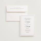"Sincerity" - Wedding Invitations in Noir by Kimberly FitzSimons - Invitation with Envelope