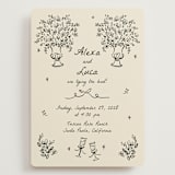 "Roses" - Wedding Invitations in Vanilla by Ani Somi - Front