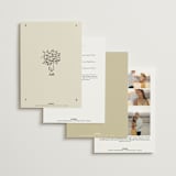 "Roses" - Wedding Invitations in Vanilla by Ani Somi - Back of Card Options