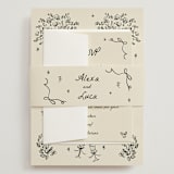 "Roses" - Wedding Invitations in Vanilla by Ani Somi - Assembled with Belly Band
