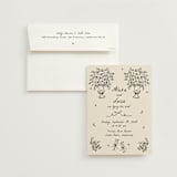 "Roses" - Wedding Invitations in Vanilla by Ani Somi - Invitation with Envelope