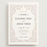 "Operatic" - Wedding Invitations in Cream by Paper Raven Co. - Front