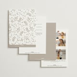 "Love Story" - Wedding Invitations in Mocha by Jennifer Postorino - Back of Card Options