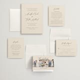 "Love Story" - Wedding Invitations in Mocha by Jennifer Postorino - Invitation Suite
